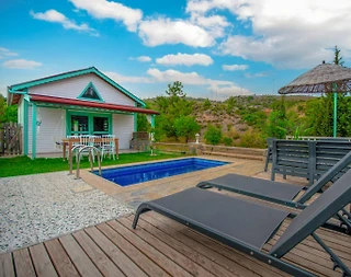 Datça Kızlan'da Muhteşem Doğada, Özel Havuzlu, Ahşap Tasarımlı Villa - 5