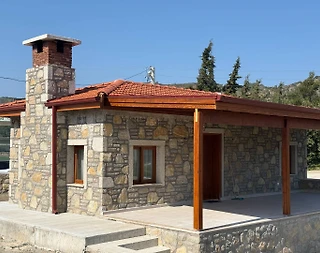 Datça Kızlan'da Sakin Konumda, Modern Tasarımlı, 1+1 Müstakil Ev - 1