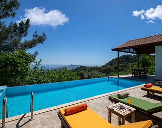 Kalkan İslamlar'da Enfes Doğa Manzaralı, Sonsuzluk Havuzlu, Lüks Villa - 2