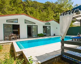 Kaş İslamlar'da Doğa İçerisinde, Özel Havuzlu, Romantik Villa - 3