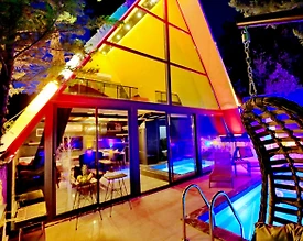 Kaş İslamlar'da Ferah Tasarıma Sahip, Özel Havuzlu, Balayı Villası - 3