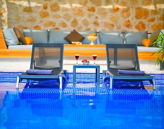 Kaş Kalkan'da Deniz Manzaralı, Özel Havuzlu, Jakuzili, Lüks Villa - 4