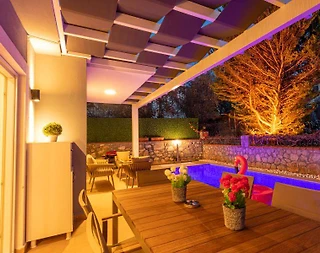 Fethiye Ölüdeniz'de Doğa Manzaralı, Özel Havuzlu, Konforlu Villa - 5