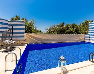 Kaş İslamlar'da Doğa İçerisinde, Özel Havuzlu, Modern Villa - 4