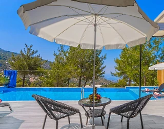 Kaş İslamlar'da Harika Doğa İçerisinde, Kapalı Havuzlu, Jakuzili Villa - 5