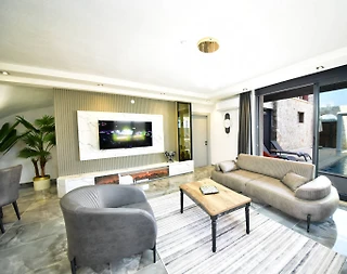 Demre Karabucak'ta Sakin Konumda, Özel Havuzlu, Saunalı Villa - 5