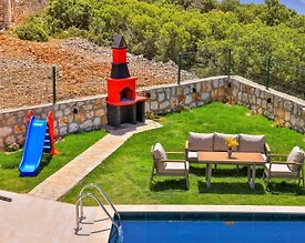 Kaş Gökçeören'de Göz Alıcı Deniz Manzaralı, Özel Havuzlu, 2+1 Villa - 3