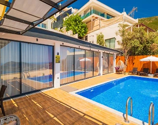 Kaş İslamlar'da Enfes Deniz Manzaralı, Özel Havuzlu, Balayı Villası - 4