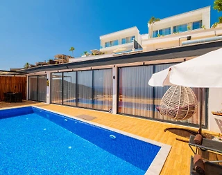 Kaş İslamlar'da Enfes Deniz Manzaralı, Özel Havuzlu, Balayı Villası - 5