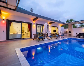 Kaş Bezirgan'da Eşsiz Deniz Manzaralı, Özel Havuzlu, Modern Villa - 5