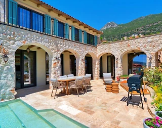 Kaş Kalkan'da Muhteşem Deniz Manzaralı, Özel Havuzlu, 6 Kişilik Villa - 2