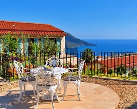 Kaş Kalkan'da Muhteşem Deniz Manzaralı, Özel Havuzlu, 6 Kişilik Villa - 3