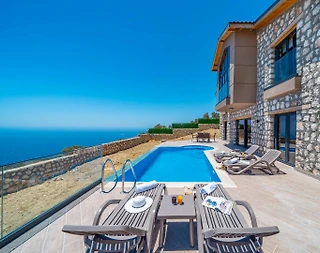Kaş Sarıbelen'de Eşsiz Manzaraya Sahip, Özel Havuzlu, Otantik Villa - 5