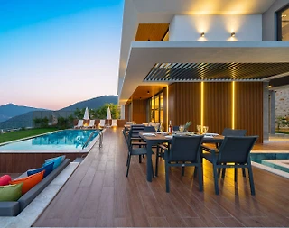 Kaş Kalkan'da Enfes Deniz Manzaralı, Özel Havuzlu, Kiralık Villa - 3