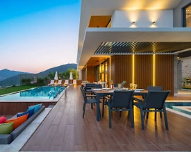 Kaş Kalkan'da Enfes Deniz Manzaralı, Özel Havuzlu, Kiralık Villa - 3