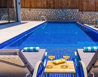 Kaş Bezirgan'da Muhteşem Deniz Manzaralı, Özel Havuzlu, Lüks Villa - 3