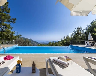 Kaş İslamlar'da Müthiş Deniz Manzaralı, Sonsuzluk Havuzlu, Kiralık Villa - 3