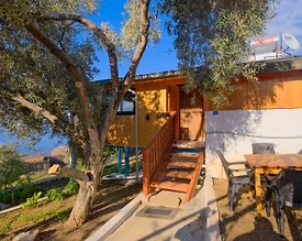 Fethiye Faralya'da Enfes Doğada, Deniz Manzaralı, Ahşap Ev - 2