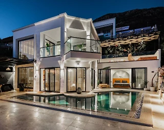Kaş Kalkan'da Harika Deniz Manzaralı Özel Havuzlu Lüks Villa - 1