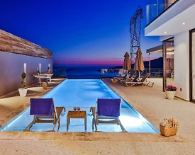 Kalkan Kördere'de Deniz Manzaralı, Özel Havuzlu, Lüks Villa - 3