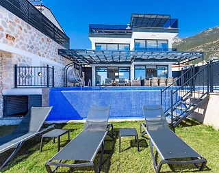 Kaş Kalkan'da Kalabalık Ailelere Uygun, Özel Havuzlu, Lüks Villa - 4
