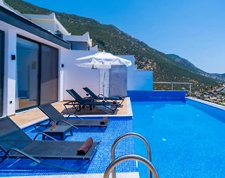 Kaş İslamlar'da Balayı Çiftlerine Uygun, Özel Havuzlu, Ferah Villa - 4