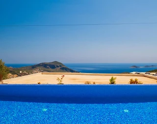 Kaş İslamlar'da Enfes Deniz Manzaralı, Özel Havuzlu, Balayı Villası - 4
