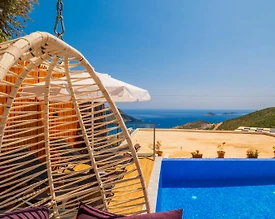 Kaş İslamlar'da Enfes Deniz Manzaralı, Özel Havuzlu, Balayı Villası - 3