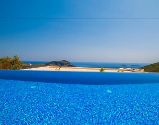 Kaş İslamlar'da Enfes Deniz Manzaralı, Özel Havuzlu, Balayı Villası - 5