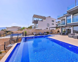 Kaş Kalkan'da Masalsı Deniz Manzaralı, Özel Havuzlu, Keyifli Villa - 5