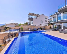 Kaş Kalkan'da Masalsı Deniz Manzaralı, Özel Havuzlu, Keyifli Villa - 3
