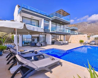 Kaş Kalkan'da Masalsı Deniz Manzaralı, Özel Havuzlu, Keyifli Villa - 2