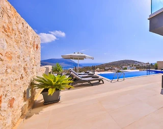Kaş Kalkan'da Masalsı Deniz Manzaralı, Özel Havuzlu, Keyifli Villa - 4