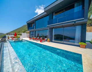 Kaş Belenli'de Deniz ve Doğa Manzaralı, Özel Havuzlu, 3+1 Villa - 2