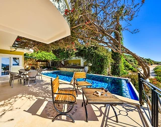 Kaş Andifli'de Göz Alıcı Deniz Manzaralı, Özel Havuzlu, Jakuzili Villa - 5