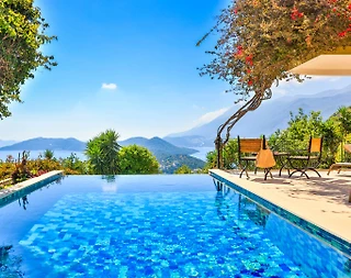 Kaş Andifli'de Göz Alıcı Deniz Manzaralı, Özel Havuzlu, Jakuzili Villa - 4