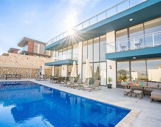 Kaş Kalkan'da Muhteşem Deniz Manzaralı, Özel Havuzlu, Lüks Villa - 5