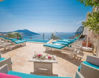 Kaş Kalkan'da Enfes Deniz Manzaralı, Özel Havuzlu, 10 Kişilik Villa - 1