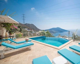 Kaş Kalkan'da Enfes Deniz Manzaralı, Özel Havuzlu, 10 Kişilik Villa - 2