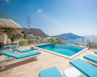 Kaş Kalkan'da Enfes Deniz Manzaralı, Özel Havuzlu, 10 Kişilik Villa - 2