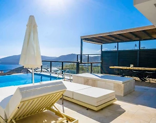 Kaş Bezirgan'da Eşsiz Deniz Manzaralı, Özel Havuzlu, Ferah Villa - 2