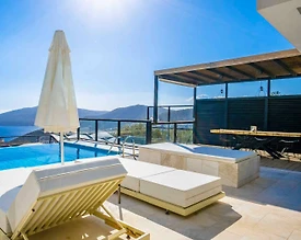Kaş Bezirgan'da Eşsiz Deniz Manzaralı, Özel Havuzlu, Ferah Villa - 2
