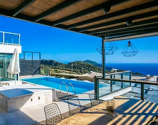 Kaş Bezirgan'da Eşsiz Deniz Manzaralı, Özel Havuzlu, Ferah Villa - 4