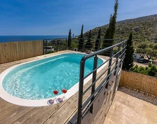 Kaş Bezirgan'da Deniz Manzaralı, Özel Havuzlu, 1+1 Suite Daire - 3