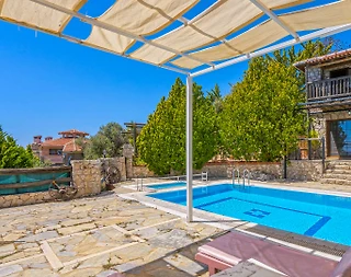 Kaş İslamlar'da Konforlu, Yetişkin ve Çocuk Havuzlu, Manzaralı Villa - 5