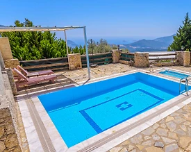 Kaş İslamlar'da Konforlu, Yetişkin ve Çocuk Havuzlu, Manzaralı Villa - 2