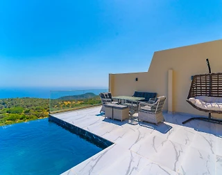 Kaş Bezirgan'da Deniz Manzaralı, Özel Havuzlu, 2+1 Villa - 5