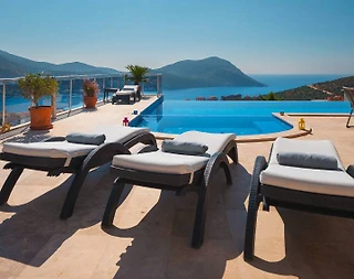 Kaş Kalkan'da Büyüleyici Manzaraya Sahip, Özel Havuzlu, Lüks Villa - 3