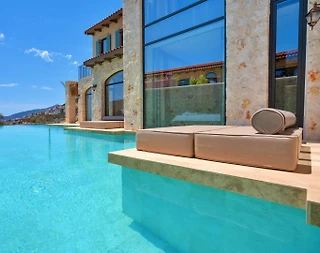 Kaş Kalkan'da Göz Alıcı Deniz Manzaralı, Özel Havuzlu, Ferah Villa - 5