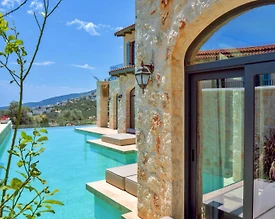 Kaş Kalkan'da Göz Alıcı Deniz Manzaralı, Özel Havuzlu, Ferah Villa - 3